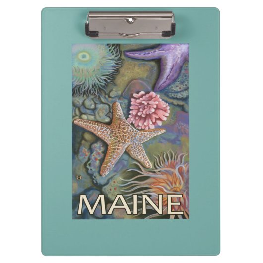 MaineTidepool Scene Klembord (Voorkant)