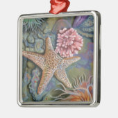 MaineTidepool Scene Metalen Ornament (Links)