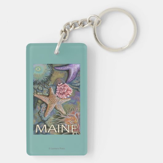 MaineTidepool Scene Sleutelhanger (achterkant)