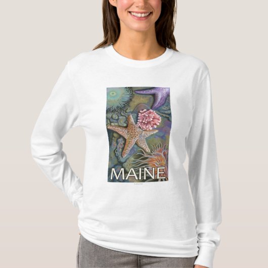 MaineTidepool Scene T-shirt (Voorkant)