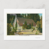 MaineView of a Log Cabin in the Maine Bossen Briefkaart (Voorkant)
