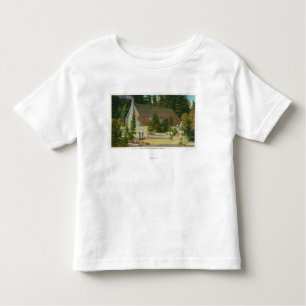 MaineView of a Log Cabin in the Maine Bossen Kinder Shirts
