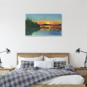 MaineView of a Sunset on Bald Mountain Canvas Afdruk (Insitu (Slaapkamer))