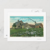 MaineView of an Old New England Homestead Briefkaart (Voorkant / Achterkant)