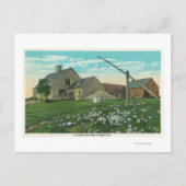 MaineView of an Old New England Homestead Briefkaart (Voorkant)