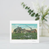 MaineView of an Old New England Homestead Briefkaart (Staand voorkant)