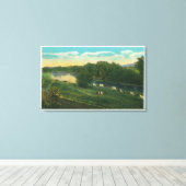 MaineView of Koeien Homeward Bound Canvas Afdruk (Insitu (Houten vloer))