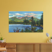 MaineView of Mount Katahdin and Daicey Pond Canvas Afdruk (Insitu (Woonkamer))