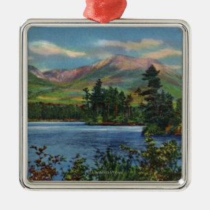 MaineView of Mount Katahdin and Daicey Pond Metalen Ornament