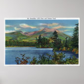 MaineView of Mount Katahdin and Daicey Pond Poster (Voorkant)