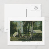 MaineView van een Campground in de Maine Bossen Briefkaart (Voorkant / Achterkant)
