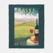 MaineWine Country Scene Fleece Deken (Voorkant)