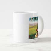MaineWine Country Scene Grote Koffiekop (Voorkant rechts)