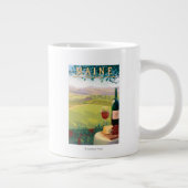 MaineWine Country Scene Grote Koffiekop (Rechts)