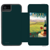 MaineWine Country Scene Incipio iPhone Portemonnee Hoesje (Agenda Open)