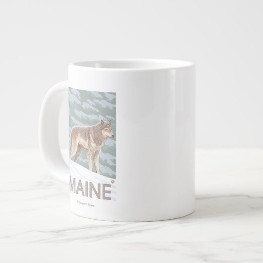 MaineWolf Scene Grote Koffiekop (Links)