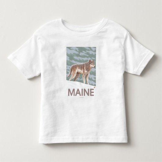 MaineWolf Scene Kinder Shirts (Voorkant)