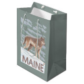 MaineWolf Scene Medium Cadeauzakje (Voorkant Gekanteld)