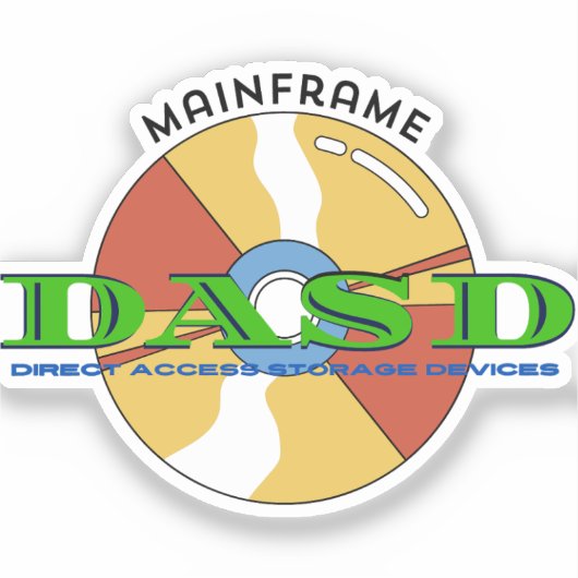 Mainframe Direct access storage devices (DASD) Sticker (Voorkant)