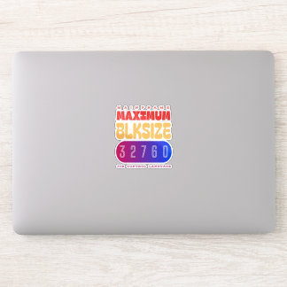 Mainframe Job Control Language (JCL) Maximum Block Sticker