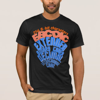 Mainframe-tekenset EBCDIC T-shirt