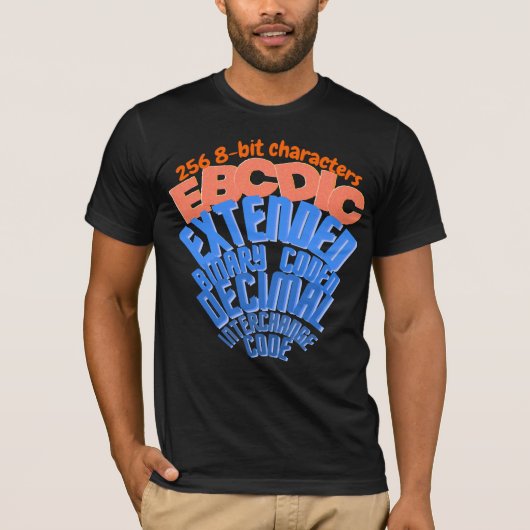 Mainframe-tekenset EBCDIC T-shirt (Voorkant)