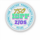 Mainframe TSO-ISPF Interactive System Sticker (Voorkant)