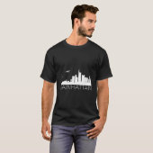 Mainhattan Frankfurt Skyline Fun Humor Funny T-shirt (Voorkant volledig)