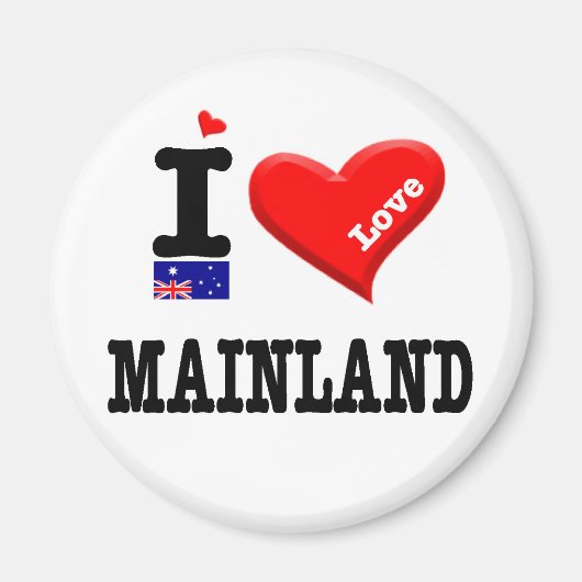 MAINLAND - I Love Magneet (Voorkant)