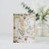 Mainland Zuidoost-Azië, detail van wereldatlas Briefkaart (Staand voorkant)