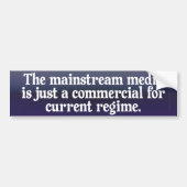 Mainstream media-Bumpersticker Bumpersticker (Voorkant)