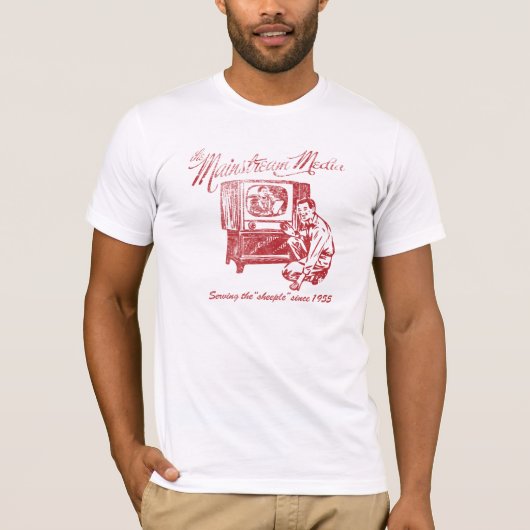 Mainstream media T-shirt (Voorkant)