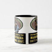 Mainstream mediacontrole tweekleurige koffiemok (Center)