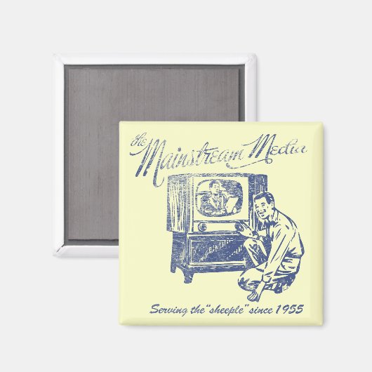 Mainstream mediamagneet magneet (Voorkant / Achterkant)