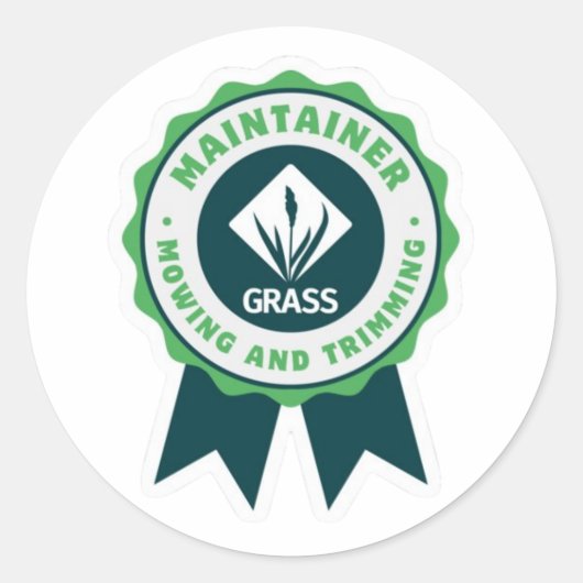 Maintainer Milestone Sticker - Maaien en Trimmen (Voorkant)