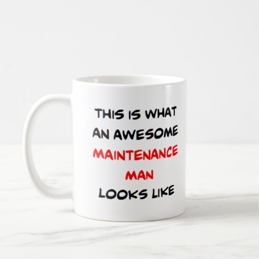 maintenance man, awesome koffiemok (Links)