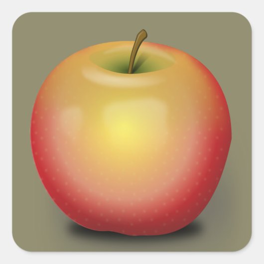 Maintosh Apple Vierkante Sticker (Voorkant)