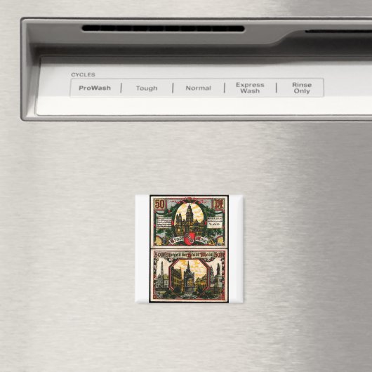 Mainz 50 Pfg 1921 Magneet (Insitu (Vaatwasser))