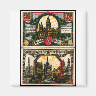 Mainz 50 Pfg 1921 Magneet