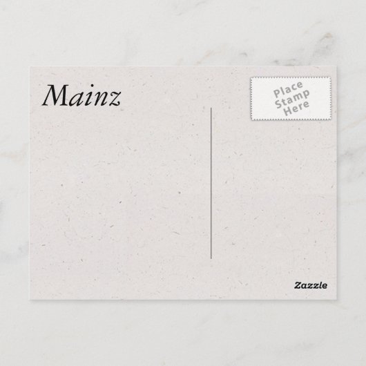 Mainz Briefkaart (Achterkant)