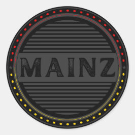 Mainz City Pride Embleem – Duitse identiteit Ronde Sticker