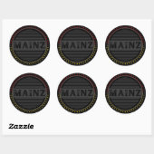 Mainz City Pride Embleem – Duitse identiteit Ronde Sticker (Vel)
