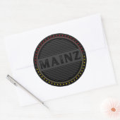 Mainz City Pride Emblem – German Identity Ronde Sticker (Envelop)