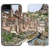 Mainz, Duitsland, 1493 Incipio iPhone Portemonnee Hoesje (Agenda Open)