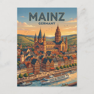 Mainz Duitsland Briefkaart
