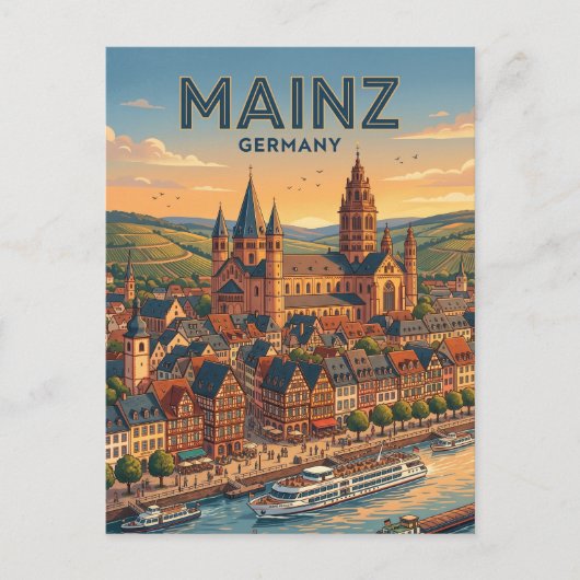 Mainz Duitsland Briefkaart (Voorkant)