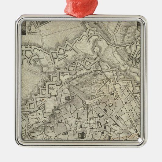 Mainz, Duitsland Metalen Ornament (Voorkant)