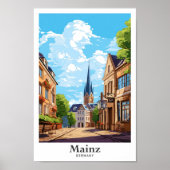Mainz Duitsland Reizen  Illustratie Poster (Voorkant)