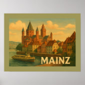 Mainz Duitsland Stad Kunst Poster (Voorkant)