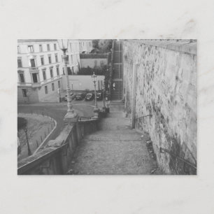 Mainz Germany Black & White Stairs Briefkaart